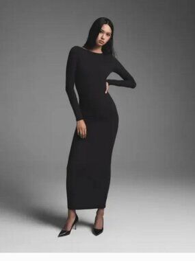 SKIMS Fits Everybody Low Back Long Dress